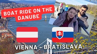 Twin City Liner Boat Trip from Vienna to Bratislava [upl. by Aryaz407]