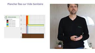 Calcul du pont thermique de plancher plancher bas sur vide sanitaire RE2020 RT2012 maison passive [upl. by Brandais872]