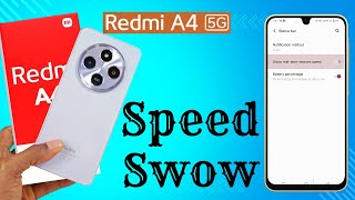 Redmi a4 5g download Data Speed Show  Redmi a4 me Internet download Speed Show Kaise Kare [upl. by Dowdell]