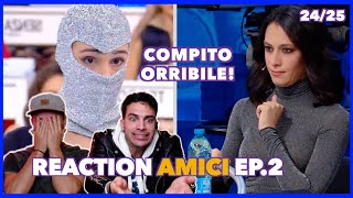 È già Guerra tra Celentano e Lettieri  Reaction Amici ep2 [upl. by Arfihs]