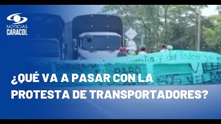 Así se desarrolló la jornada del paro camionero que colapsó la movilidad en Bogotá y otras regiones [upl. by Lenci]