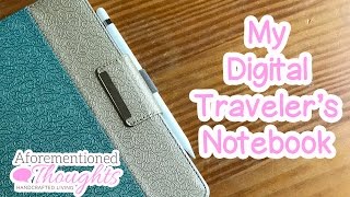 Digital Travelers Notebook Set Up  iPad Pro  Paperless Living [upl. by Henson743]