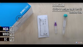 Joinstar Covid 19 Antigen Rapid Test Kit Colloidal Gold [upl. by Ainedrag]