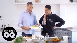 Ottolenghi and Loyle Carner cook delicious vegetarian dishes  British GQ [upl. by Niroht780]