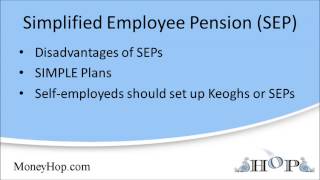 Simplified Employee Pension SEP [upl. by Ennairod990]