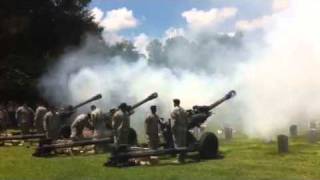 21 gun salute howitzer [upl. by Templia]