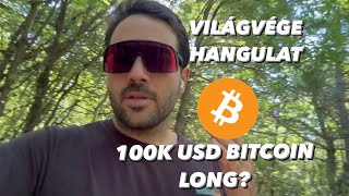 100K USD Bitcoin Long  Pánik ☠️  Újdonságok [upl. by Cirad]