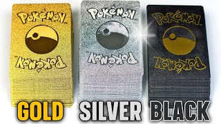 Opening Pokemon cards  GOLD  SILVER  BLACK [upl. by Ahnavas]