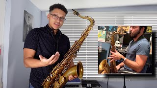 I Got My First Tenor Sax and One of My IDOLS Tested It for Me [upl. by Aloysia]