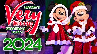 Mickeys Very Merry Christmas Party 2024 at Walt Disney World  Parade Shows amp Fireworks 4K [upl. by Anahsahs]