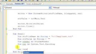 Tutorial Mit VBNET Text Files schreiben und auslesen [upl. by Nytsirc]