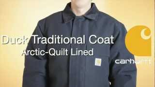 C003 Carhartt Duck Traditional Coat  ArcticQuilt Lined [upl. by Fagaly637]