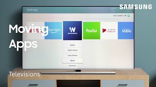 How to move and rearrange Apps on your TV  Samsung US [upl. by Oisangi]