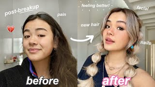 POSTBREAKUP GLOW UP✨FAST transformation [upl. by Annawoj]