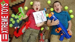 Ethan and Cole Sneak Attack Squad Nerf Bazooka Blast [upl. by Einegue749]