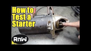 How to Test Your Cars Starter and Solenoid Assembly [upl. by Jillene]