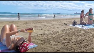 Must See  Daytime Walking on the beach Patacona  3D Walk Tour  Live Now [upl. by Ninerb304]