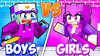 Going to BOYS vs GIRLS School in Minecraft [upl. by Pentha799]