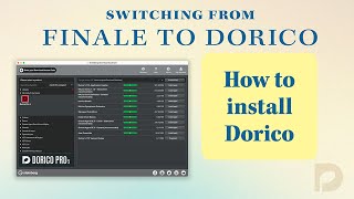 Installing Dorico crossgrade from Finale [upl. by Aglo]