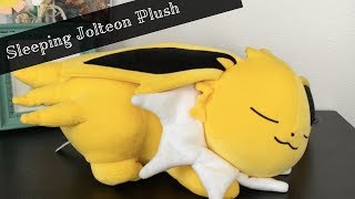 Jolteon Sleeping Eeveelution Plush Review [upl. by Husch]