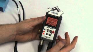 How to Line Input to Mic Input on Zoom H4n Recorder [upl. by Gean]