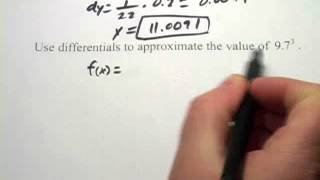 Calculus Approximating Values of Functions with Differentials [upl. by Yeslek634]