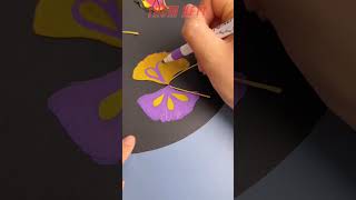 cute butterfly craft from leaves 🦋🌿 butterfly craft art creative [upl. by Teeter177]