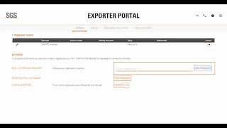 SGS Exporter Portal [upl. by Edas]