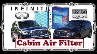 Replace Cabin Air Filter Infiniti QX56 QX80 Nissan Patrol Y62 Armada [upl. by Erving]