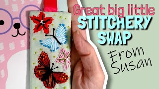 Stitchery Swap incoming  Susan [upl. by Limaa451]