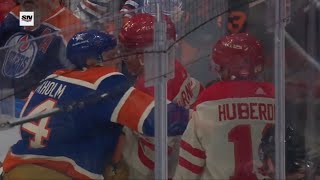 Flames amp Oilers quotBattle of Albertaquot tempers boil over [upl. by Lucius]