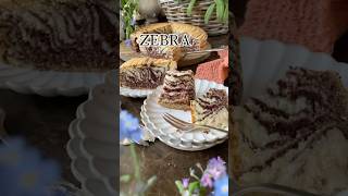 Zebra przepis w komentarzu zebra ciastozebra zebracake recipe shortsviral baking shorts [upl. by Lanita218]