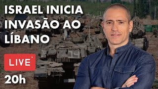 ISRAEL INICIA INVASÃO AO LÍBANO  PROFESSOR HOC AO VIVO [upl. by Anairb]