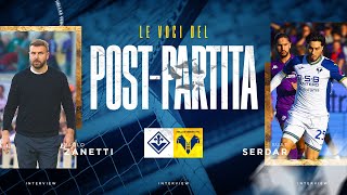 Le voci del post partita Paolo Zanetti e Suat Serdar [upl. by Reitrac]