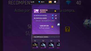 COMPRANDO MEMBRESÍA MENSUAL SEMANAL Y DIARIA EN FREEFIRE NOVIEMBRE 2024🗿 viralvideo freefire fyp [upl. by Jona]