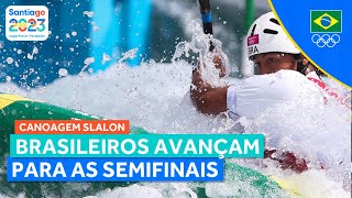 JOGOS PANAMERICANOS  CANOAGEM SLALOM  BRASILEIROS SE CLASSIFICAM PARA AS SEMIFINAIS [upl. by Aihsenod]