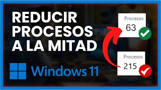 🚀Optimizar WINDOWS 11 Sin Programas  REDUCE los PROCESOS un 50 [upl. by Anrim]