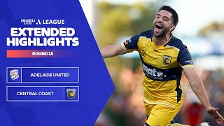 Adelaide United v Central Coast  Extended Highlights  Isuzu UTE ALeague 202324  Round 15 [upl. by Jemma]