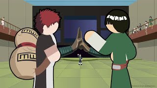 Gaara Vs Rock Lee Stick Fight [upl. by Gable615]