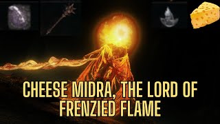 How to cheese and easily defeat Midra the Lord of Frenzied Flame in Elden Ring [upl. by Kcinnay]