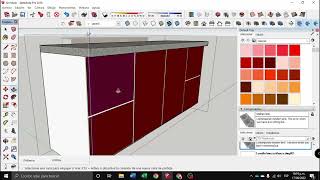 Mueble de cocina con sketchup pro [upl. by Nyret]