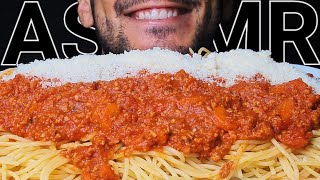 ASMR SPAGHETTI BOLOGNESE PARMESAN PASTA EATING SOUNDS NO TALKING MUKBANG [upl. by Ettenahc804]