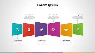 How to Create 6 Step Process Infographic in PowerPoint [upl. by Erdnaid]