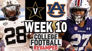 Vanderbilt at Auburn  Week 10 Simulation 2024 Rosters for NCAA 14 [upl. by Stormie]