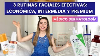 MÉDICO CREA 3 RUTINAS FACIALES EFECTIVAS ECONÓMICA INTERMEDIA Y PREMIUM  ZO SKIN HEALTH [upl. by Htenaj]