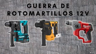 Guerra de Rotomartillos 12V Makita vs DeWalt vs Milwaukee [upl. by Ahsinotna]