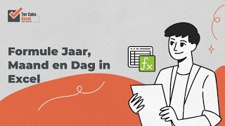 Instructievideo Formule JAAR MAAND en DAG in Excel  Ter Zake Excel [upl. by Aicilav]