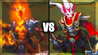 High Noon Thresh vs Blood Moon Thresh Skins Comparison League of Legends [upl. by Consolata39]