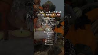 🎃🕯️Samhain Altar  Crystals Herbs amp Symbols for Samhain Blessings🕯️🎃 [upl. by Viridis843]