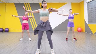 25 Minute Aerobic  Walking Exercises to Lose Belly Fat  Zumba Class [upl. by Ahseuqal]